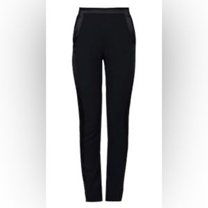 Roberto Cavalli Black Stretch Wool Crepe Trousers, Size IT42/M US & IT44/L US